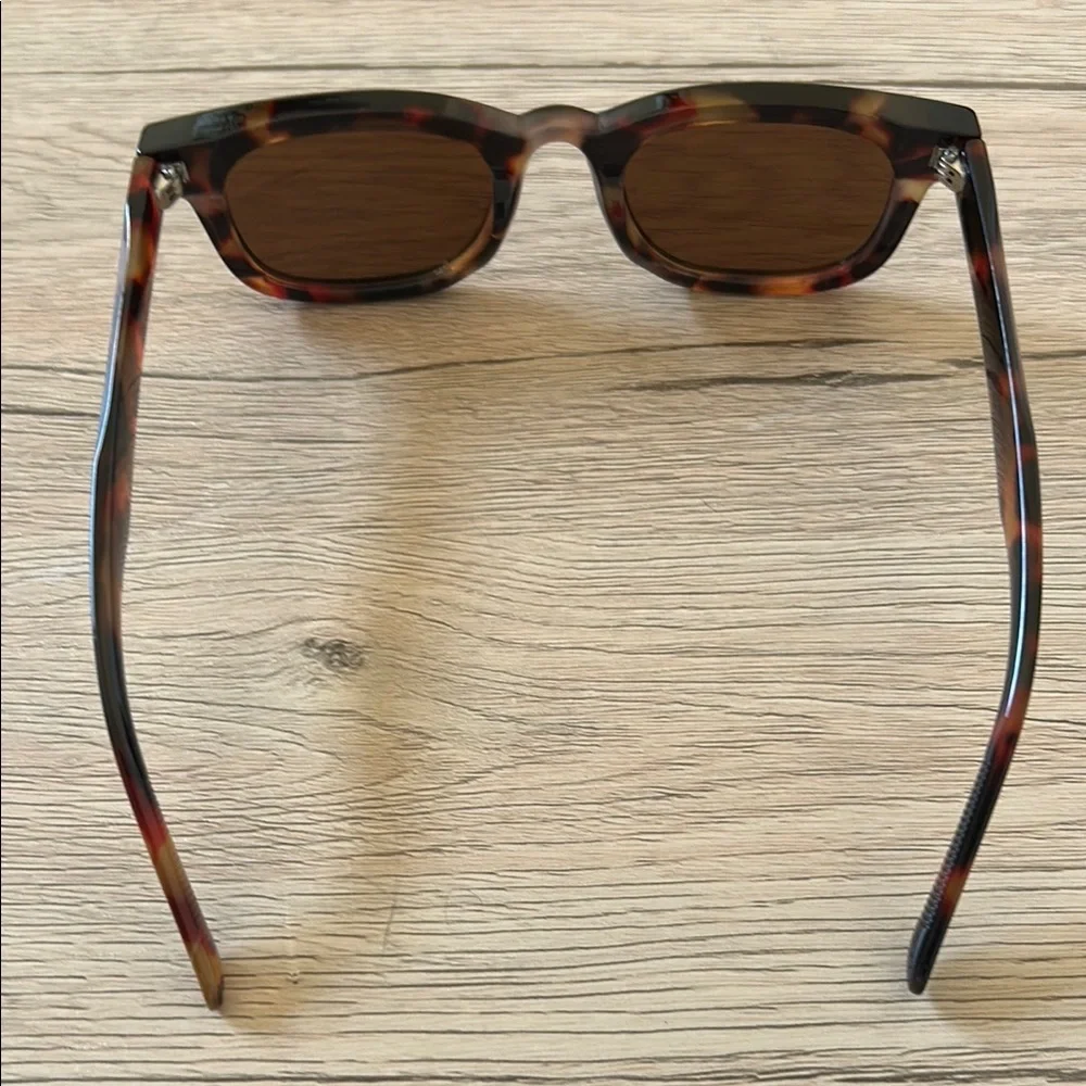 NWT Men’s Retro Tortoise Square Sunglasses Brown Tint Lens